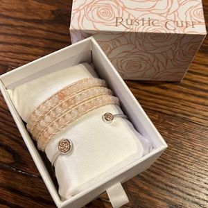 New Rustic Cuff bracelet set NIB